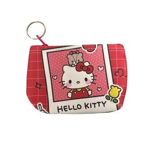 Kawaii Sanrio Character Polaroid Mini Wallet Keychain Coin Purse Hello Kitty